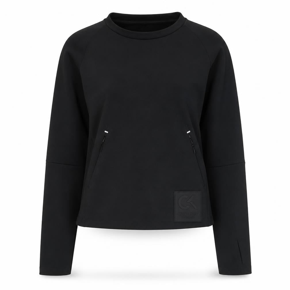 Womens UK Size M Calvin Klein Black Pullover Sweatshirt