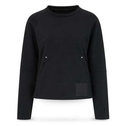Womens UK Size M Calvin Klein Black Pullover Sweatshirt