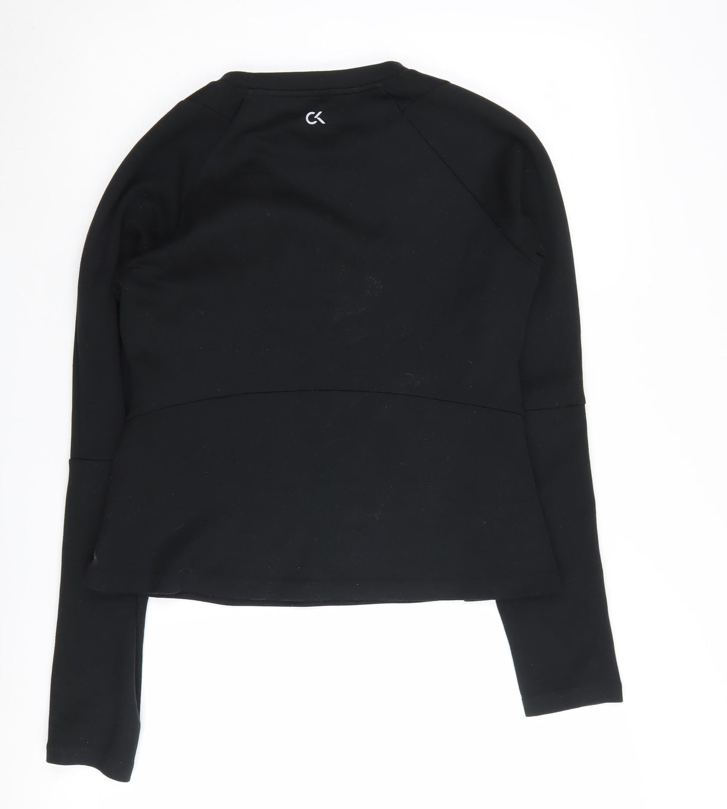 Womens UK Size M Calvin Klein Black Pullover Sweatshirt