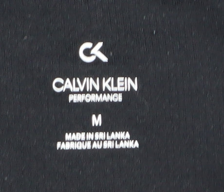 Womens UK Size M Calvin Klein Black Pullover Sweatshirt