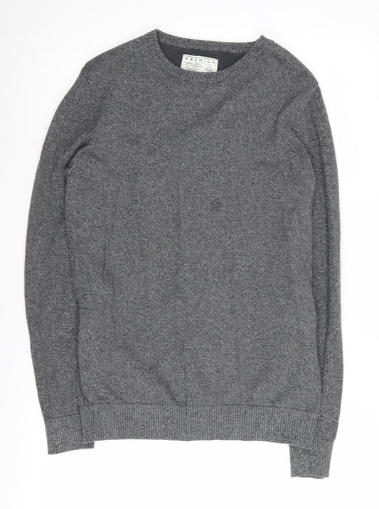 Jack & Jones Men's Grey Small Pullover Jumper