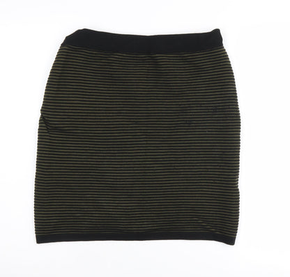 Banana Republic Women's Green Striped Skirt M