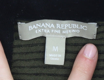 Banana Republic Women's Green Striped Skirt M