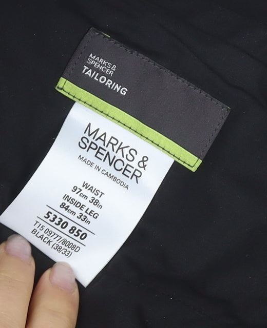 Marks & Spencer Men's Black Dress Pants Size L