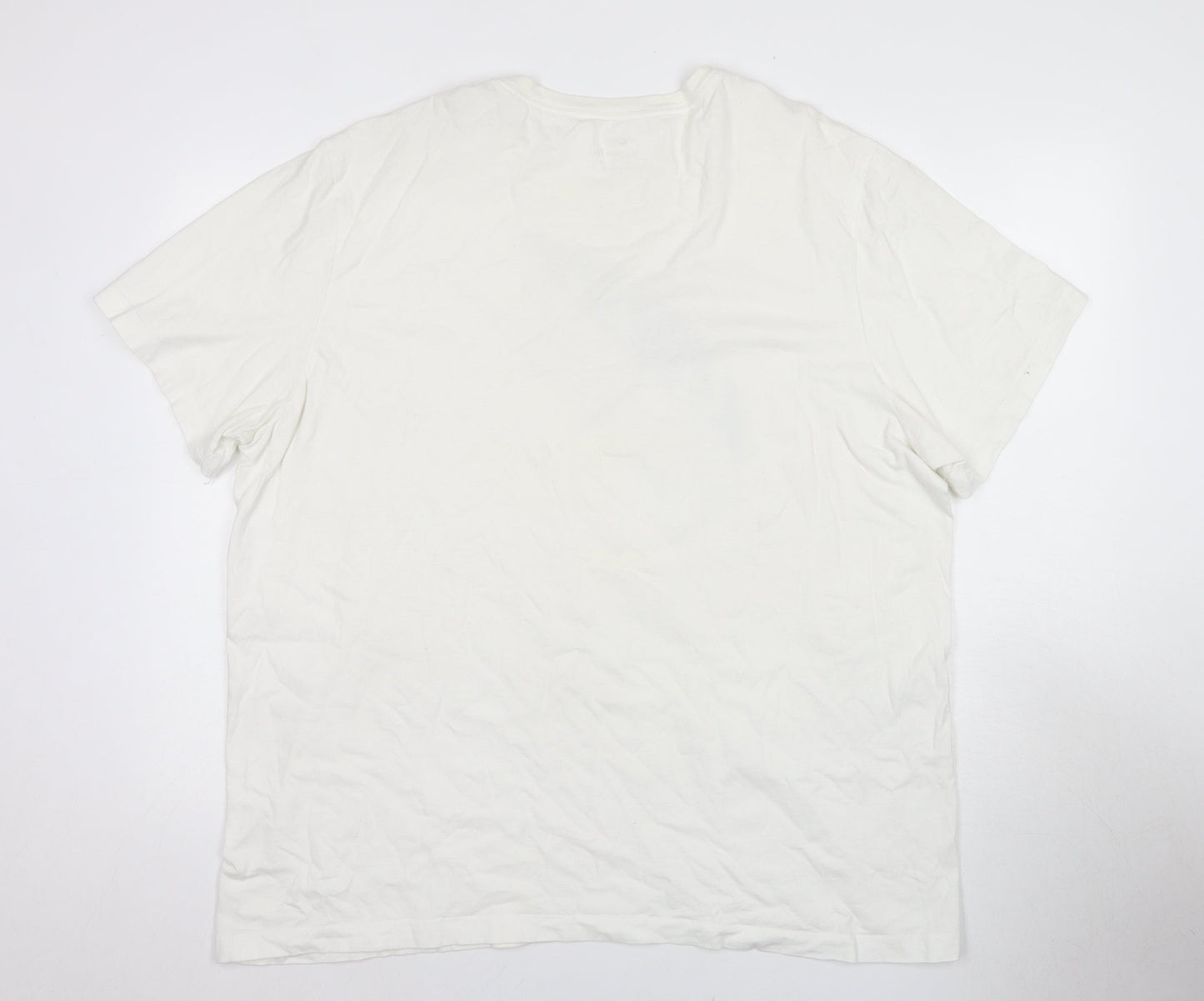 Nike Men's White 2XL Sport T-Shirt with Logo
