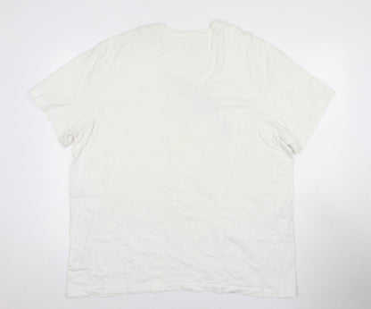 Nike Men's White 2XL Sport T-Shirt with Logo