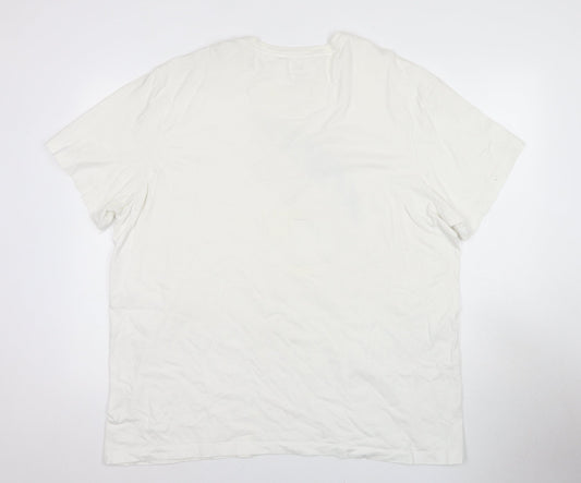 Nike Men's White 2XL Sport T-Shirt with Logo