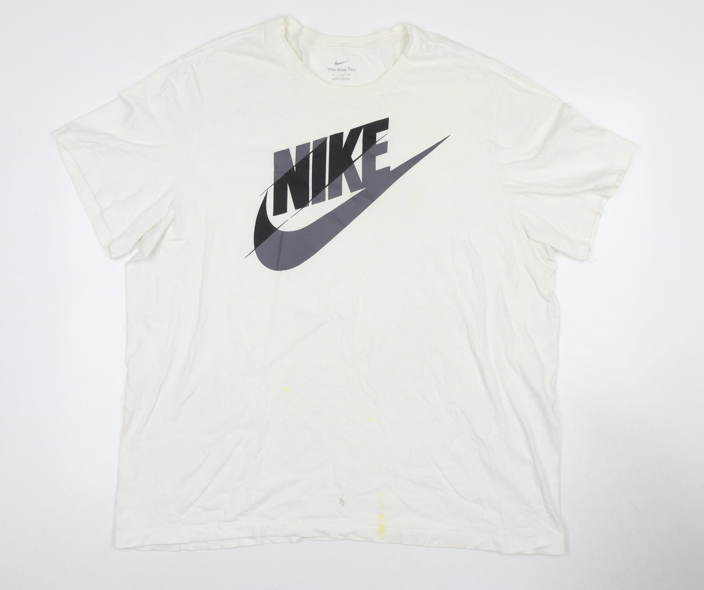 Nike Men's White 2XL Sport T-Shirt with Logo
