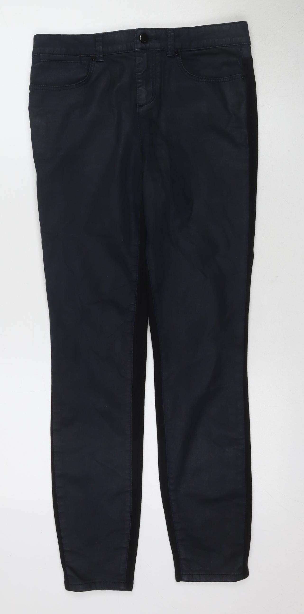 Womens UK Size 10 Karen Millen Slim Fit Jegging Black Trousers