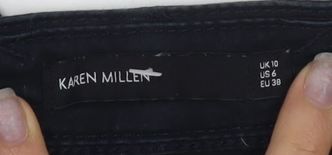 Womens UK Size 10 Karen Millen Slim Fit Jegging Black Trousers