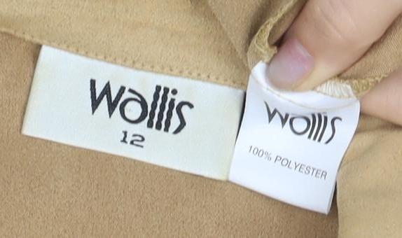 Womens UK Size 12 Wallis Beige  Button-Up