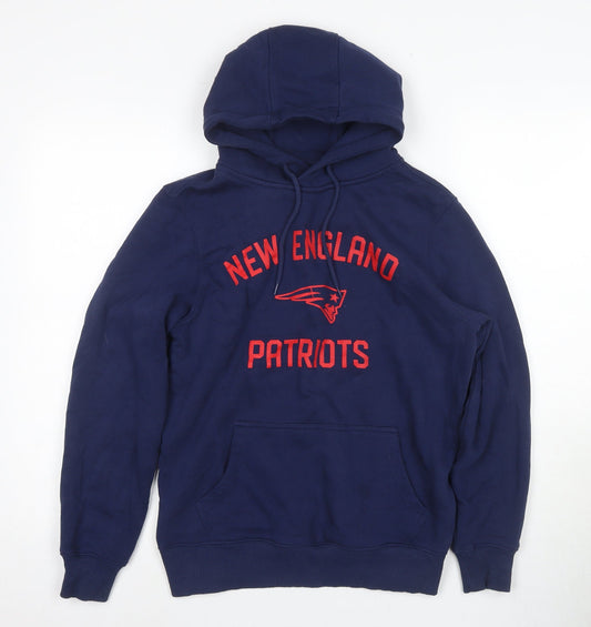 Mens UK Size XS NFL Blue Pullover Hoodie