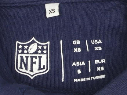 Mens UK Size XS NFL Blue Pullover Hoodie