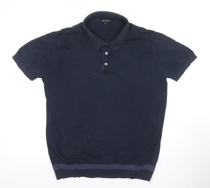 Maison du Polo Blue Men's Polo Shirt L, Casual Classic