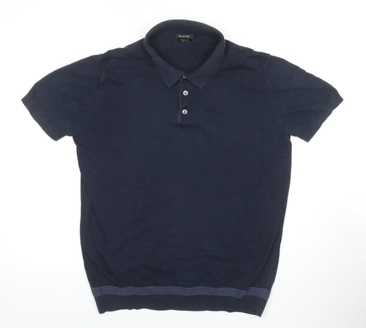 Maison du Polo Blue Men's Polo Shirt L, Casual Classic