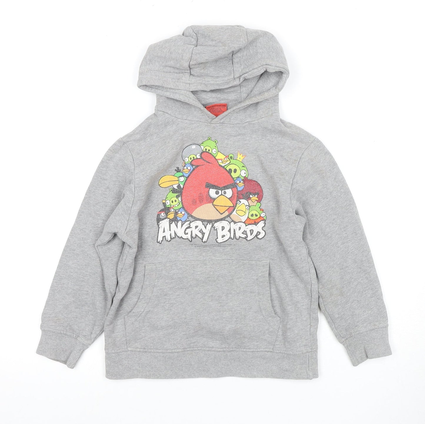 Next Boys Grey Angry Birds Pullover Hoodie 7 Years