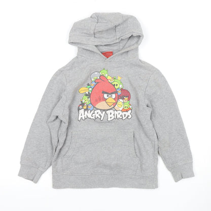 Next Boys Grey Angry Birds Pullover Hoodie 7 Years
