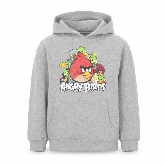 Next Boys Grey Angry Birds Pullover Hoodie 7 Years