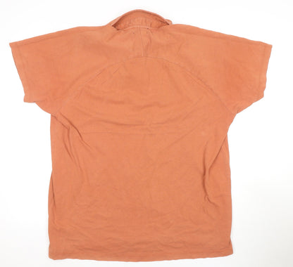 French Connection Men's Orange 2XL Polo Shirt