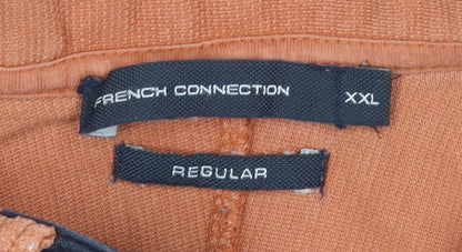 French Connection Men's Orange 2XL Polo Shirt