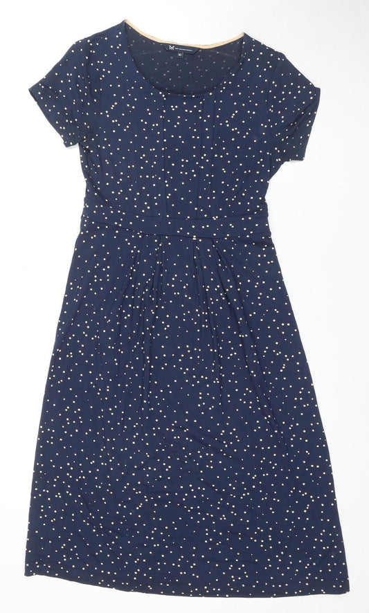 J.Crew Women's Blue Fit & Flare Dress Size 10