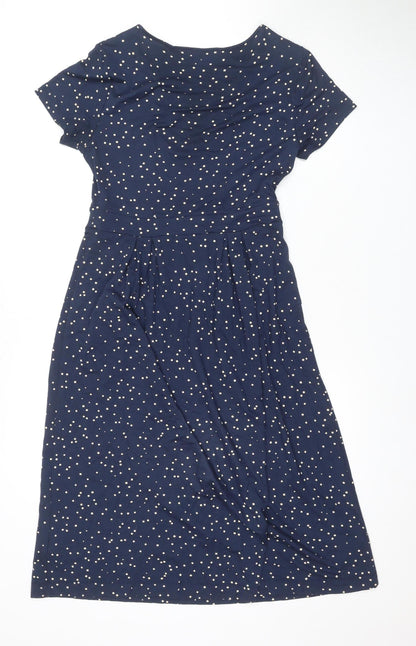 J.Crew Women's Blue Fit & Flare Dress Size 10