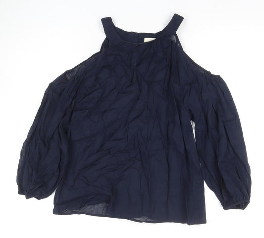 Naish Women's Blue Long Sleeve Top in Size 8