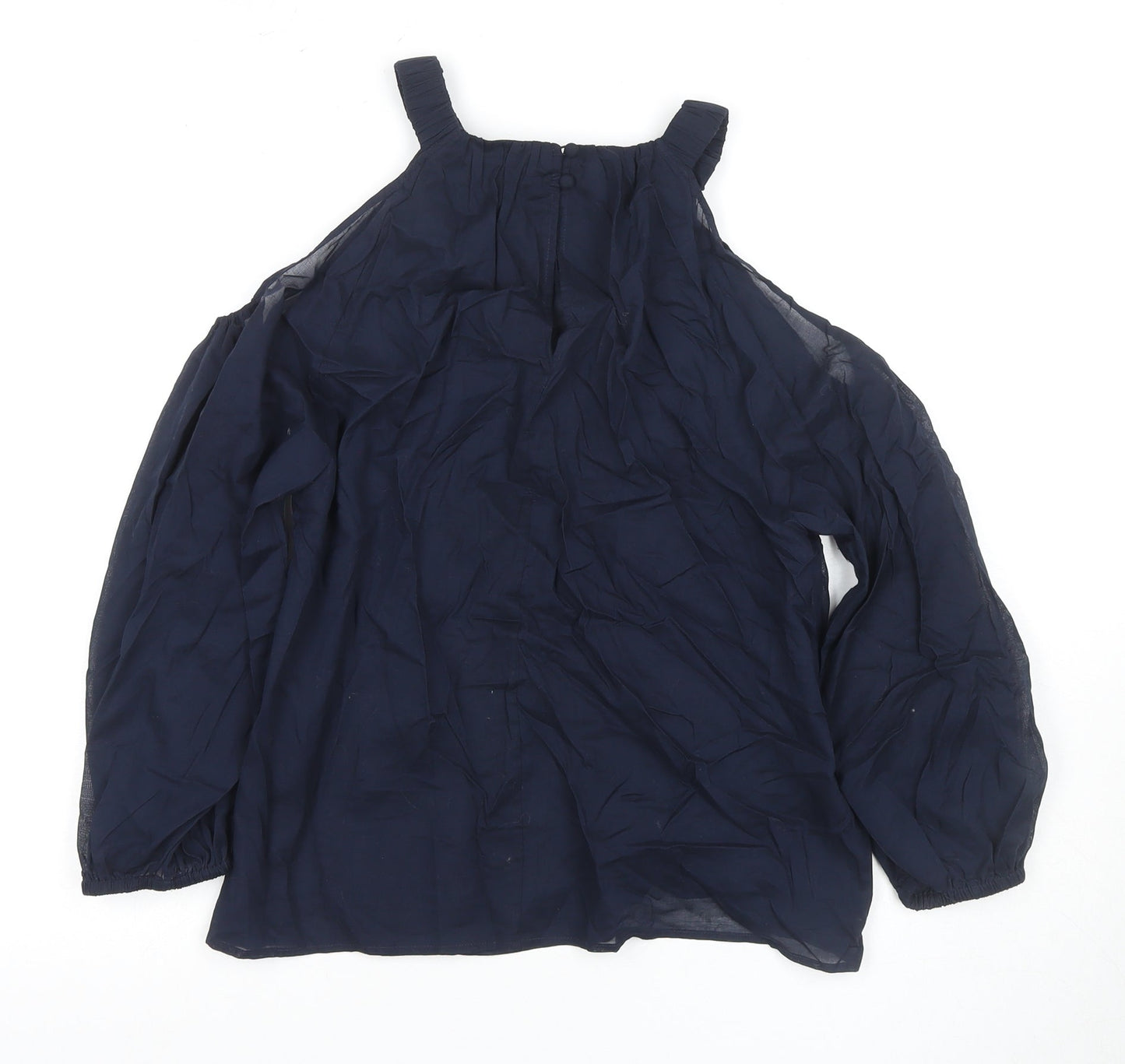 Womens UK Size 8 Hush Blue Basic Blouse