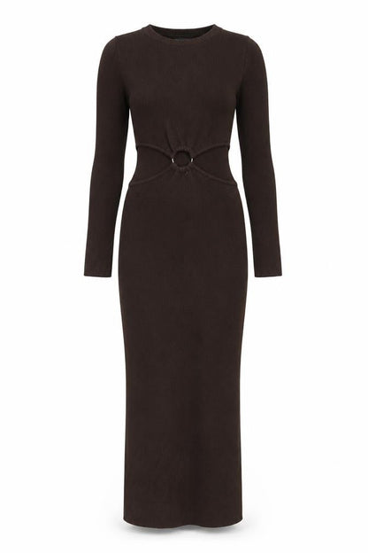 ASOS Women's Brown Midi Bodycon Dress Size 4