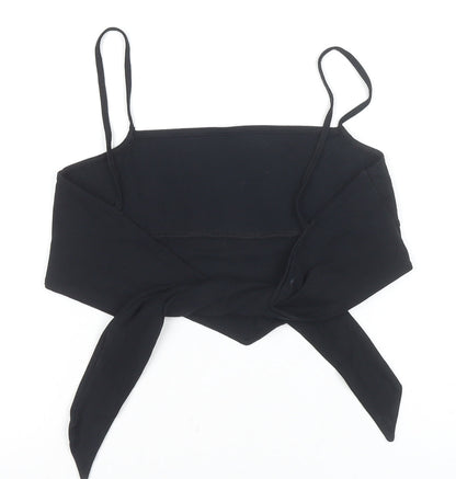 Womens UK Size 4 ASOS DESIGN Black Camisole Tank