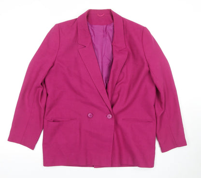 Womens UK Size 12 Richards Regular Pink Suit Jacket