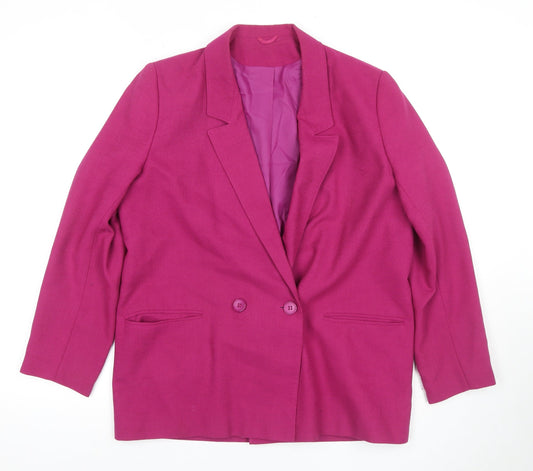 Womens UK Size 12 Richards Regular Pink Suit Jacket