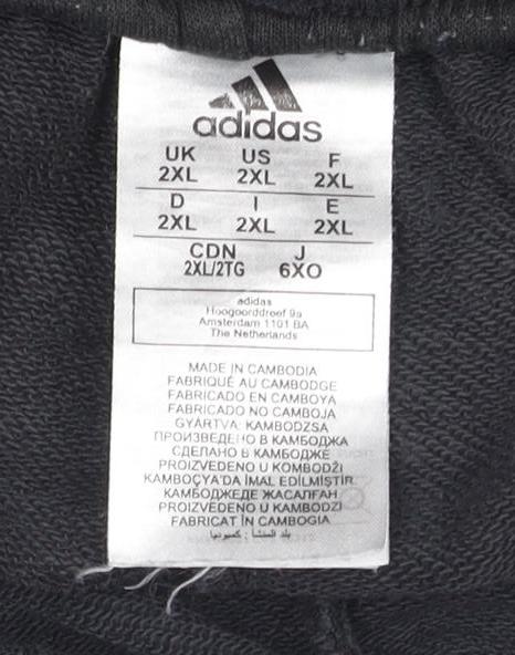 Adidas Men's Black Athletic Shorts 2XL