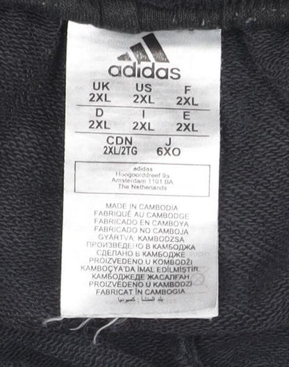 Adidas Men's Black Athletic Shorts 2XL