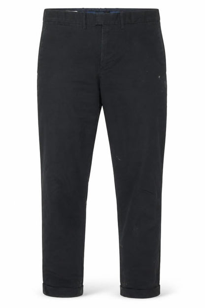 Mens UK Size 34 Mango Regular Fit Chino Black Trousers