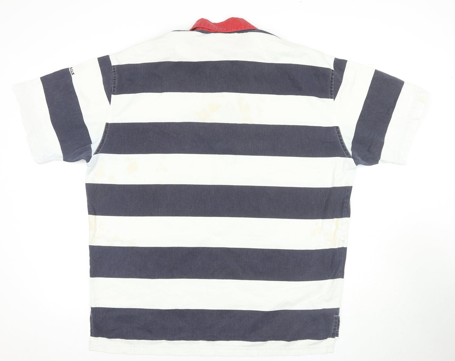 North Sails Men’s White Striped Polo - Size L