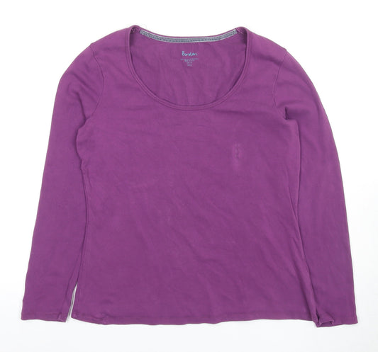 Boden Women's Purple Long Sleeve T-Shirt Size 18