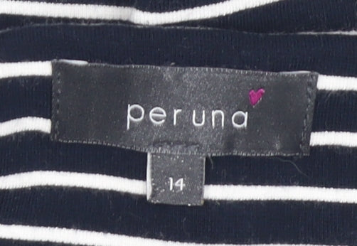 Marks and Spencer Women's Black & White Striped Shift Dress