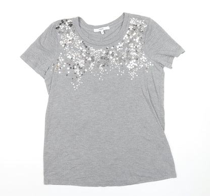 Womens UK Size 10 NEXT Grey  T-Shirt