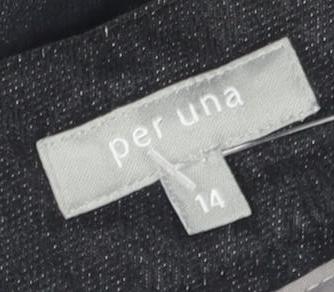 Per Una Women’s Black Knee Length Pencil Skirt Size 14