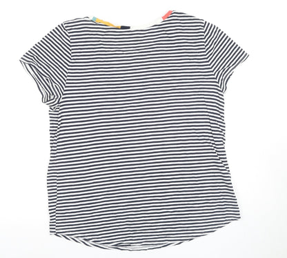 Loft Women's Multicoloured Stripe T-Shirt, Size L