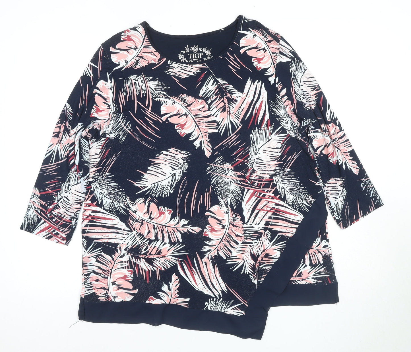 Womens UK Size 18 TIGI Multicoloured Basic T-Shirt