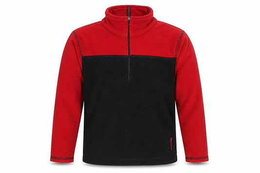 Mountain Boys Black Red Zip Fleece Pullover 7-8 Years