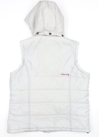 Womens UK Size L Tayberry White Puffer Jacket