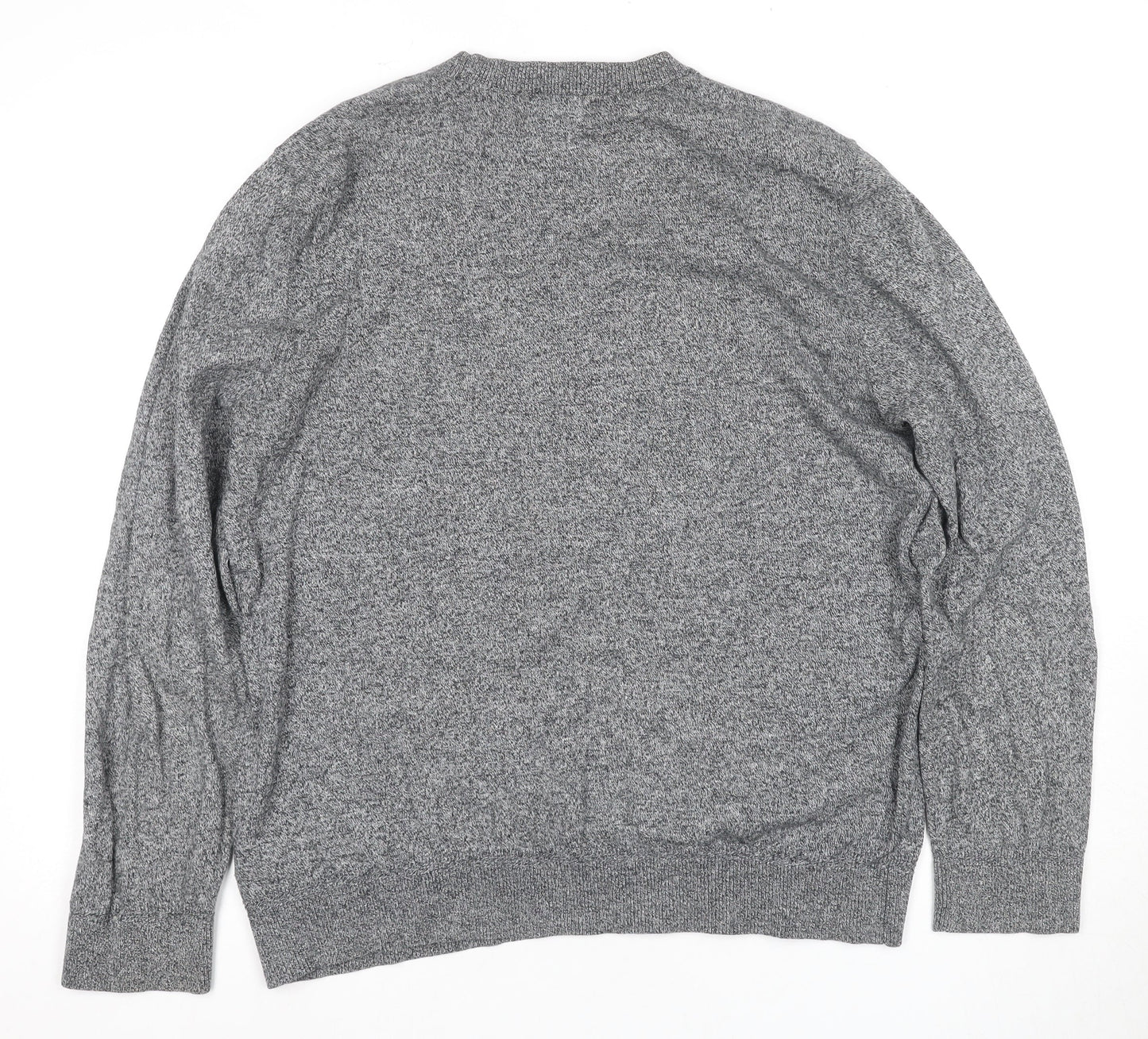 Topman Men's Grey 2XL Cotton Crew Neck Pullover Jumper