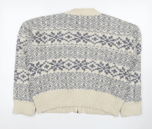 Womens UK Size S Warehouse Multicoloured Cardigan Jumper