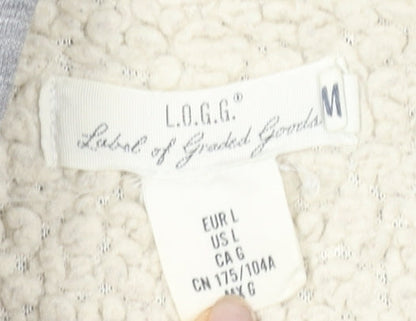 L.O.G.G. Unisex Grey Full Zip Hoodie, Size 12