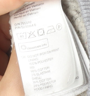 L.O.G.G. Unisex Grey Full Zip Hoodie, Size 12
