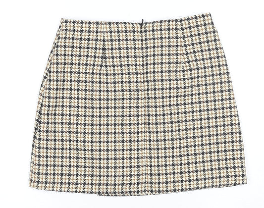 H&M Women's Multicoloured A-Line Skirt Size 12