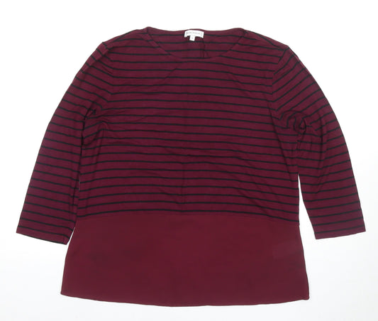 Womens UK Size 40 Warehouse Red Tunic Blouse